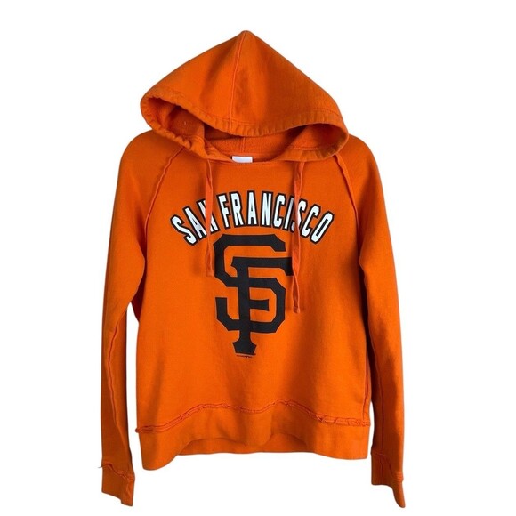 MLB Giants San Francisco Genuine Merch Raglan Hooded Pullover Sweater Small - Picture 2 of 13